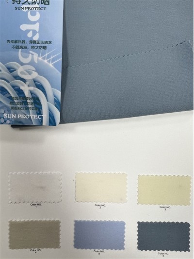 GZ-JHF J6837 UPF50+ Specification: 150cm Weight: 135g Ingredients: 100% Polyester Anti-ultraviolet front view